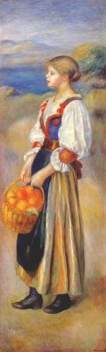 Ренуар Женщина с корзиной апельсинов 1889г